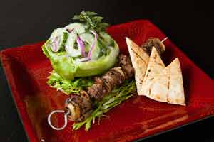 Iceberg Babies® with Goat Souvlaki & Cucumber Tzatziki